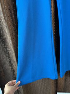 Vibrant Blue Wide-Leg Trousers