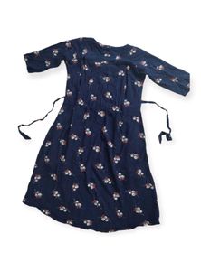 Feeding kurta Navy blue floral print