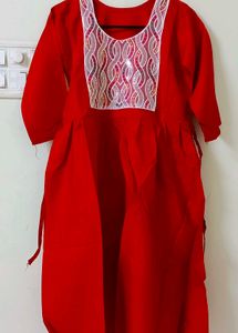 Elegant Red Ethnic Kurta