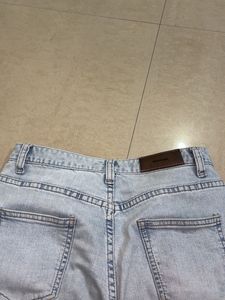 blue wash straight Jeans