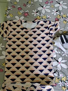 Triangle Print Lounge Set boys cloth