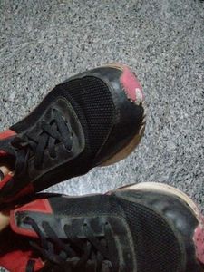 Comfortable Red and Black Sports Shoes