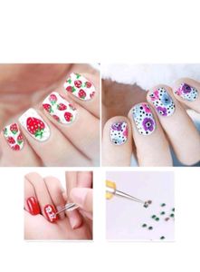 Nail Art Dotting Design Pens Set Of 5