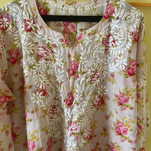 Floral Print Kurta