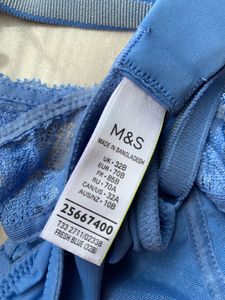 Marks &amp; Spencer Blue Lace Detail Bra