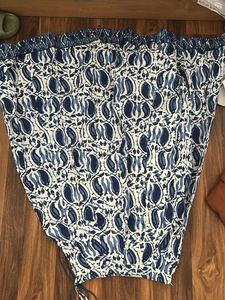 Blue Paisley Print Palazzo skirt