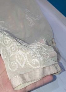 Elegant Beige Embroidered Kurta Set