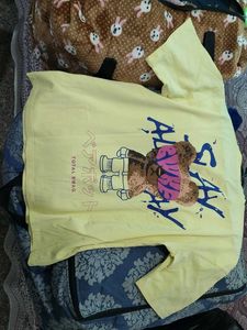 fresh like new Yellow Graphic T-Shirt