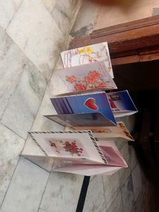 Best Wishes Greeting Card,chrismas tree and rakhee