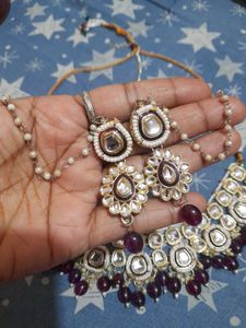 Stunning Ethnic Necklace Set with Earrings