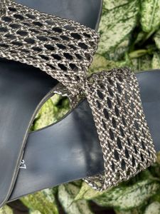 Stylish Woven Strap Slide Sandals