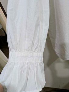 White Broderie Anglaise Collar Top