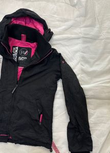 Superdry Black Hooded Jacket