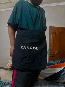 Kangol Black Canvas Sling Bag