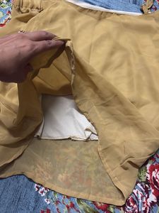 mustard off shoulder top