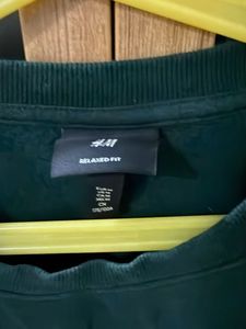Green Oversized Sweatshirt