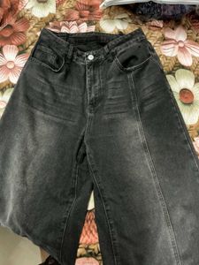 Black Wide Leg baggy jeans