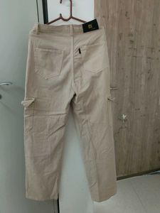 Beige Cargo Pants