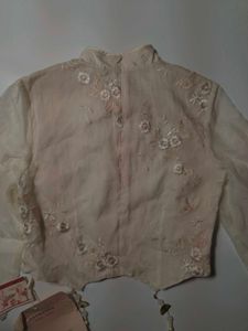 Beaded cheongsam top