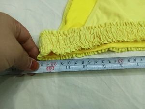 Yellow Smocked Bikini Bottom 💚