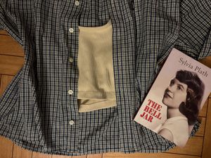 y2k retro Plaid Button-Up Shirt