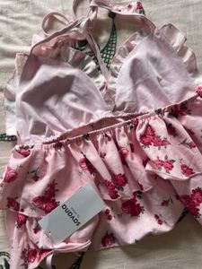 Cute Floral Halter Top