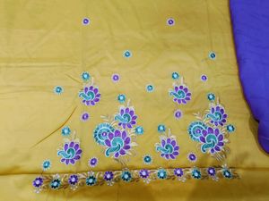 🇳🇿💫🎀Unstich Yellow Embroidered Kurta Set