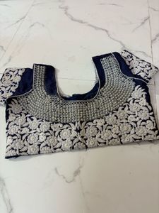 Embroidered pearl work Silk Blouse