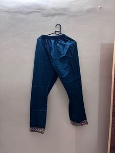 Embroidered Teal Kurta Set