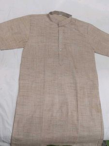 Men's Beige Kurta