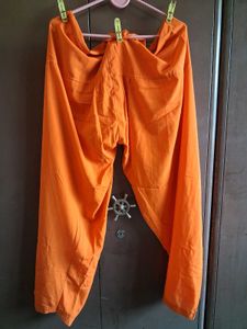 Vibrant Orange Printed Kurta Set