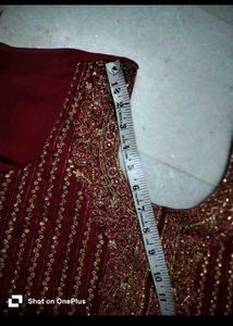 Maroon Embroidered Salwar Suit