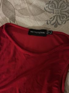 Red Overlay Bodysuit
