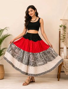 Bohemian Tiered Maxi Skirt
