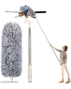 New Unused With Extendable Rod Fan Cleaner