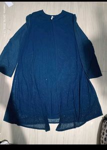 Elegant Navy Blue Embellished Gown