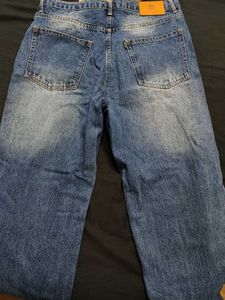 Trendy Ripped Blue Denim Jeans