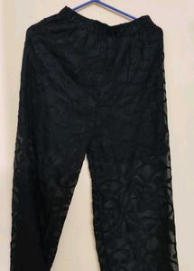 Elegant Black Embroidered Dupatta