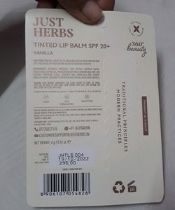 JUST HERBS TINTED LIP BALM SPF 20+