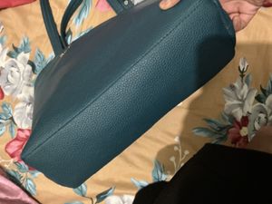 Stylish Teal Quilted Tote Bag
