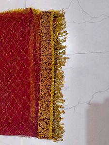 Maroon Net Dupatta
