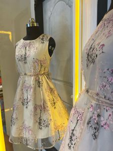 Elegant Floral Print Sleeveless Dress