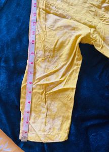 Vibrant Yellow Printed Kurta