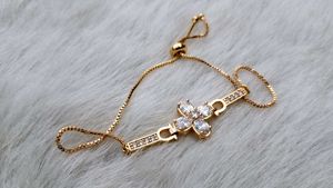 FREE SIZE BRACELET ROSE GOLD POLISH