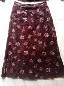 Elegant Velvet Skirt Suit Set