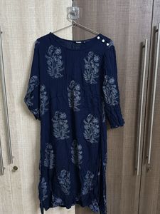 Blue Printed Kurta
