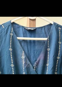 Teal Ethnic Kurta Set