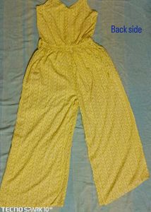 Light Green Printed Jumpsuit For Women