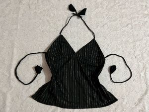 y2k backless chatpate Halter Top