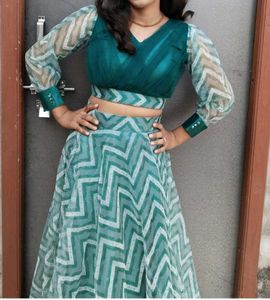 Green Lehenga Choli Set